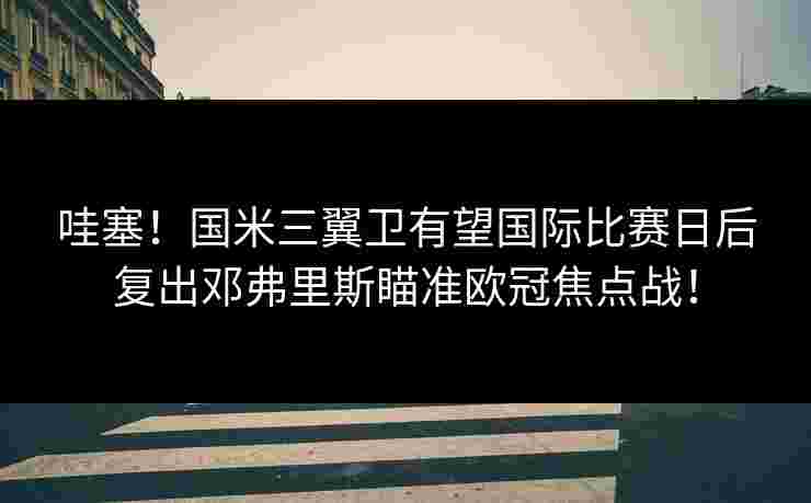 哇塞！国米三翼卫有望国际比赛日后复出邓弗里斯瞄准欧冠焦点战！